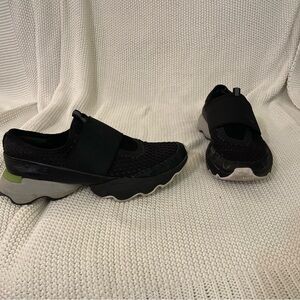 Sorel Black and Gray Athletic Slip-On Shoes